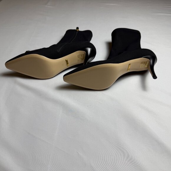 Gucci | Size 38 | Black Zumi Stretch Mid-Calf Booties w/ Pointed Toe | ($1,490) - Picture 2 of 9